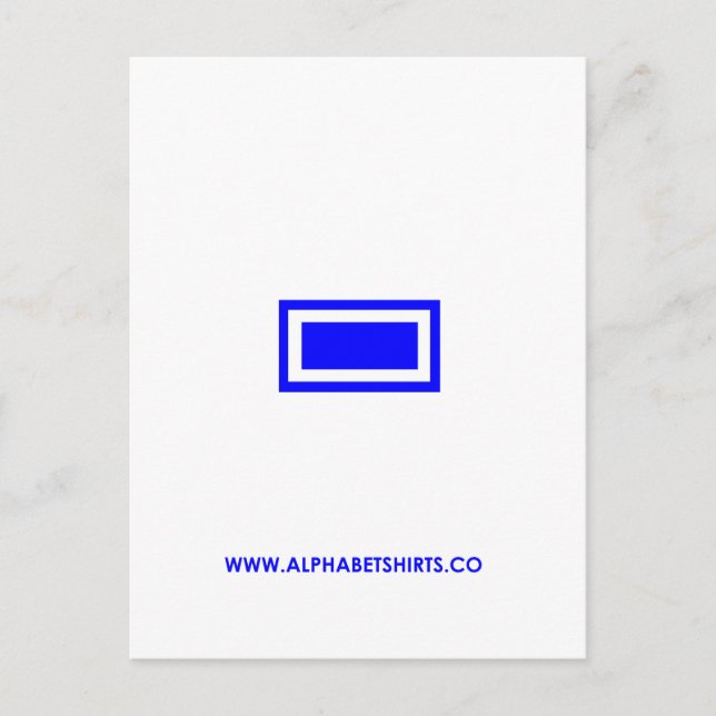 Cartão Postal Blue Dash (Frente)