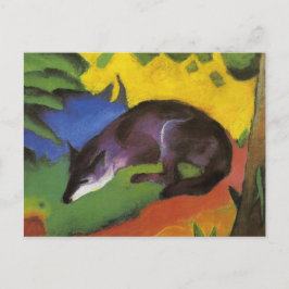 Cartão Postal Blue Fox (por Franz Marc)