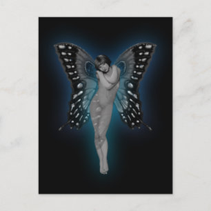 Cartão Postal Blue Glow Fairiy