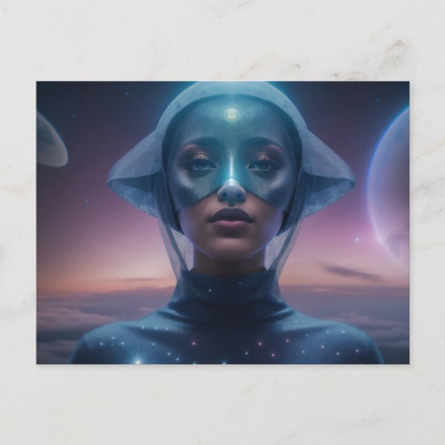 Cartão Postal Blue Helmet ET (Frente)