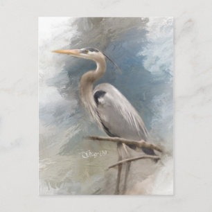 Cartão Postal Blue Heron