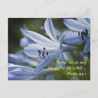 Cartão Postal Blue Hosta Trumpets
