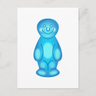 Cartão Postal Blue Jelly Baby
