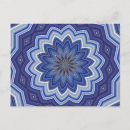 Cartão Postal Blue Mandala
