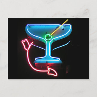 Cartão Postal Blue Martini
