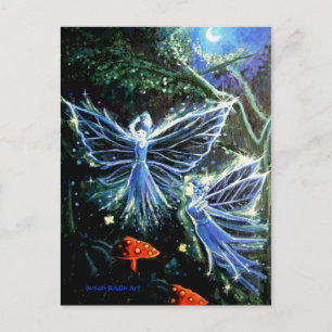 Cartão Postal Blue Moon Faeries - Cartão-postal