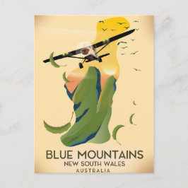 Cartão Postal Blue Mounts New South Wales Austrália