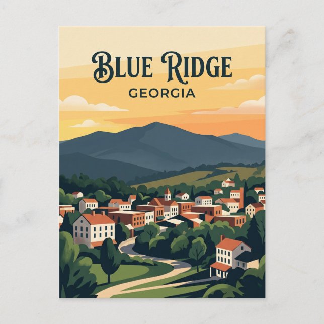 Cartão Postal Blue Ridge EUA (Frente)