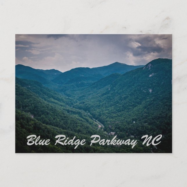 Cartão Postal Blue Ridge Parkway NC (Frente)