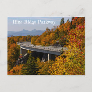 Cartão Postal Blue Ridge Parkway no outono