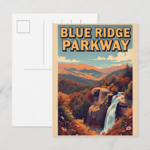 Cartão Postal Blue Ridge Parkway Scenic Byway Virgínia NC