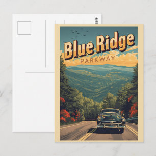 Cartão Postal Blue Ridge Parkway Scenic Byway Virgínia Norte C