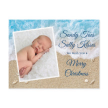Blue Sandy Toes Salty Kisses Feliz Natal
