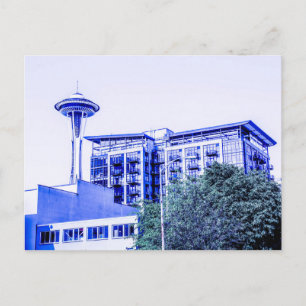Cartão Postal Blue Seattle