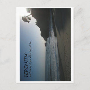 Cartão Postal Blue Sunset na Califórnia Beach