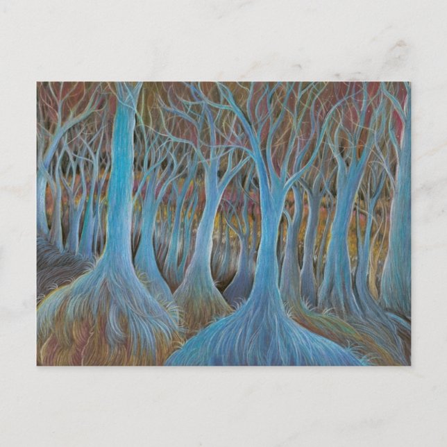 Cartão Postal 'Blue Tree Forest' postcard (Frente)