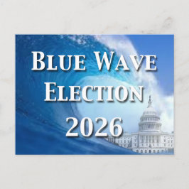 Cartão Postal Blue Wave Election 2026