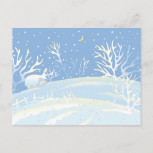 Cartão Postal Blue Winter