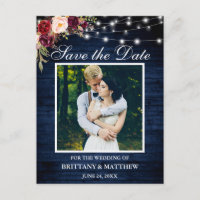 Blue Wood Lights Burgundy Floral Salvar a Data