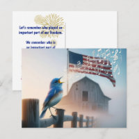 Bluebird E American Flag Obrigado