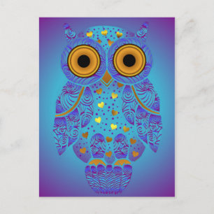 Cartão postal Blues H00t Owl