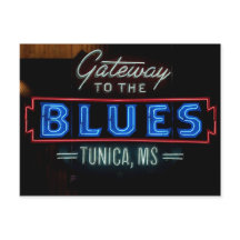 Blues Music Sign Tunica Mississippi