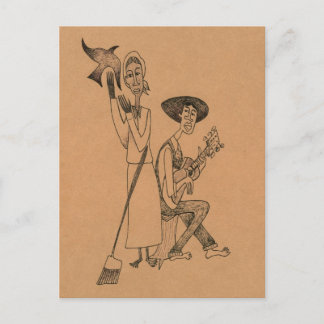Cartão Postal Blues Pretos da Coroa de Moma