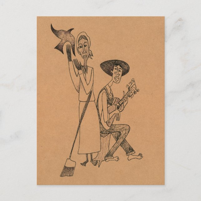 Cartão Postal Blues Pretos da Coroa de Moma (Frente)