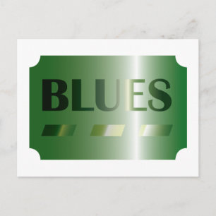 Cartão Postal BLUES (verde)