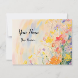 Cartão Postal Blumenmotiv in Ölfarben