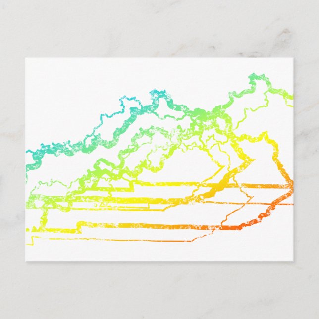 Cartão Postal blur de frio (Frente)