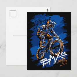 Cartão Postal Bmx Bicycle Urban Graffiti streetwear 