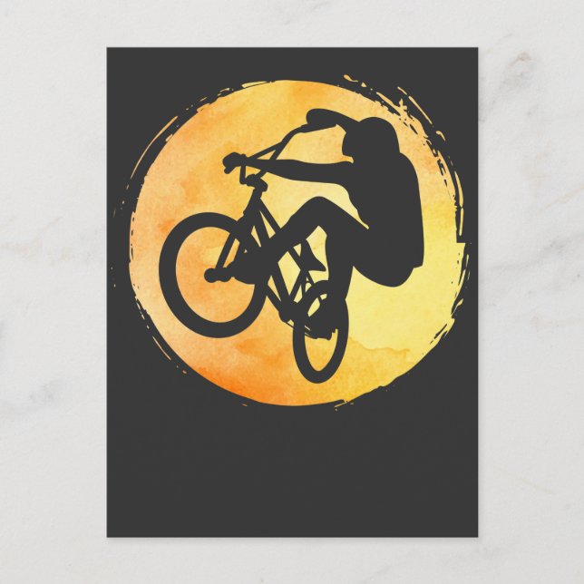 Cartão Postal BMX Biking Racing Boys Freestyle Cycling (Frente)