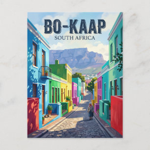 Cartão Postal Bo-Kaap, Cidade do Cabo África do Sul