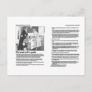 Cartão Postal boa esposa