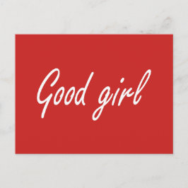 Cartão Postal Boa menina 