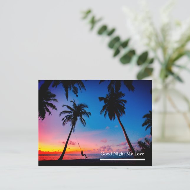Cartão Postal Boa noite, meu amor (Em pé/Frente)