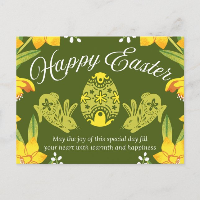 Cartão Postal Boa Páscoa  (Frente)