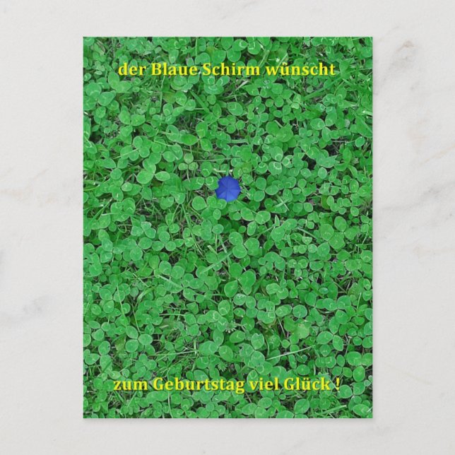 Cartão postal - Boa sorte (Frente)