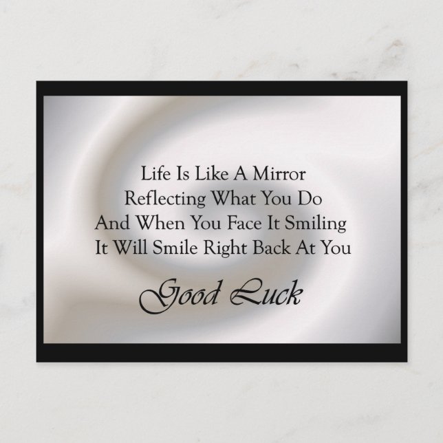 Cartão Postal Boa Sorte Verse (Frente)