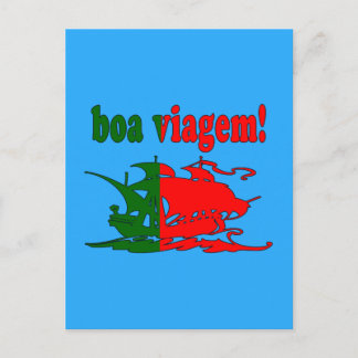 Cartão Postal Boa Viagem em Português - Férias