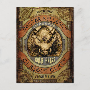 Cartão Postal Boar Hairs