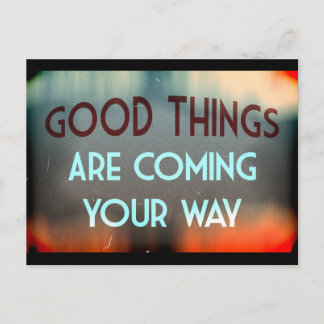 Cartão Postal Boas Coisas