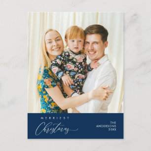 Cartão Postal Boas Festas Foto de Família Feliz Natal Saudação