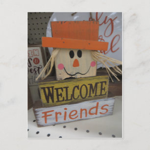 Cartão Postal Boas-vindas à Ação de Graças