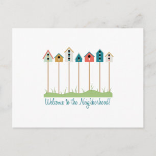Cartão Postal Boas-vindas à vizinhança