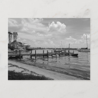 Cartão Postal Boat Docs com Bridge Street Clock Tower