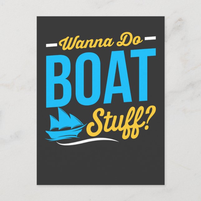 Cartão Postal Boat Stuff (Frente)