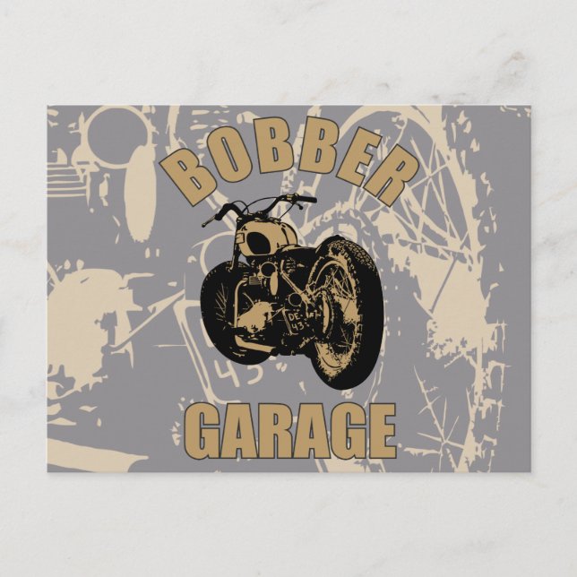 Cartão Postal Bobber Garage (Frente)