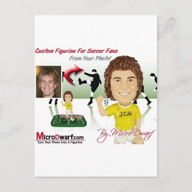 Cartão Postal Bobblehead Bobblehead Cabeças Bobble (Frente)